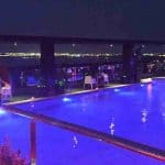 Monse Golf Hotel Torrevieja Pool at night