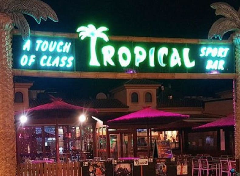 The Tropical one of the best bars in Benidorm